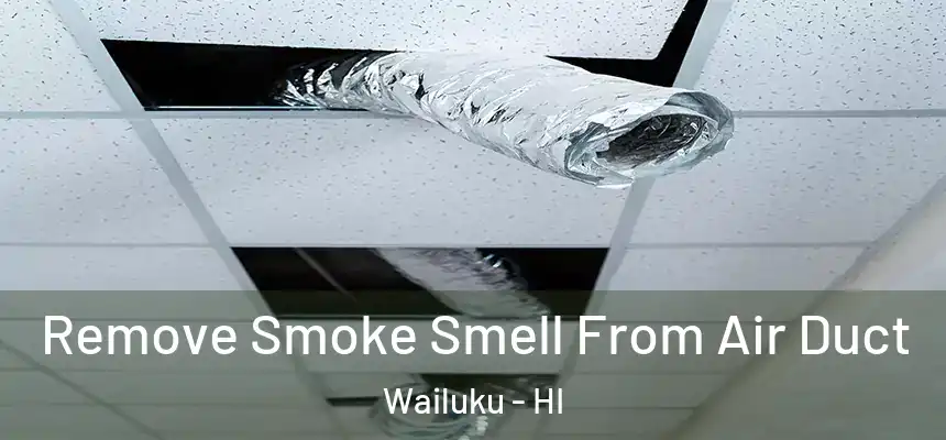  Remove Smoke Smell From Air Duct Wailuku - HI